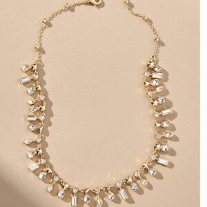Anthropologie drippy crystal necklace